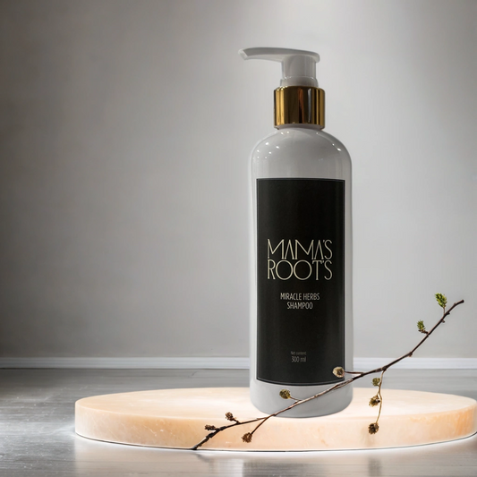 Mama’s Roots Miracle 13 Herbs Shampoo – Powerful Botanical Blend with Rosemary, Horsetail, Aloe Vera, Nettle, Chamomile & Mint – Handmade Small Batch Herbal Hair Care for Stronger, Fuller, Healthier-Looking Hair 300ML /10.4 OZ