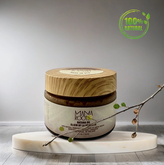 Mama’s Roots Raw Batana Hair Paste – 100% Pure Batana from Honduras – Handmade Small Batch Deep Nourishing Hair Mask for Stronger, Thicker, Healthier-Looking Hair 4.9 Oz
