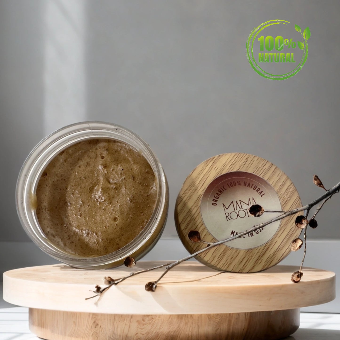 Mama’s Roots Raw Batana Hair Paste – 100% Pure Batana from Honduras – Handmade Small Batch Deep Nourishing Hair Mask for Stronger, Thicker, Healthier-Looking Hair 4.9 Oz